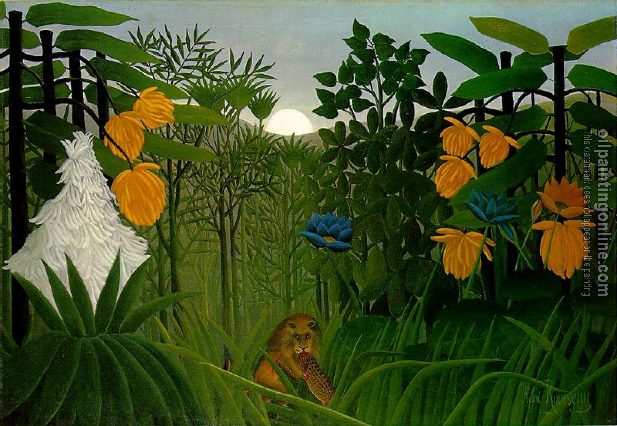 Henri Rousseau - The Repast of the Lion